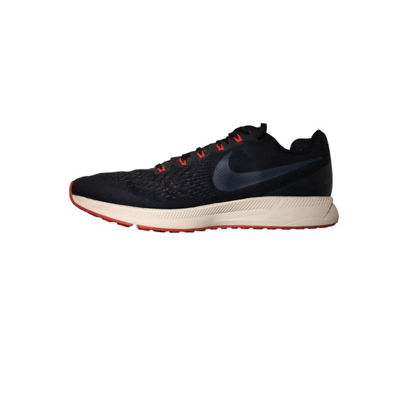 Nike Air Zoom Pegasus 34 Mens 14 Black Red Running Shoes 880555-014 Excellent